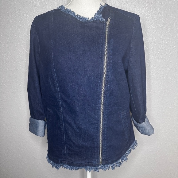 DG2 Diane Gilman denim Jacket - Picture 1 of 8